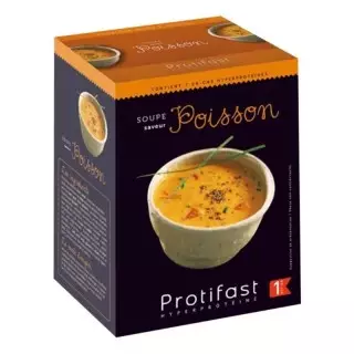 Soupe de poisson avec ses croûtons Protifast - 7 sachets x 28,3 g