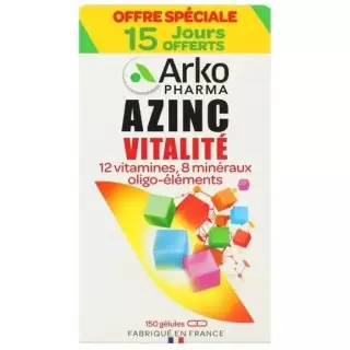 Arkopharma Azinc Vitalité - 150 gélules