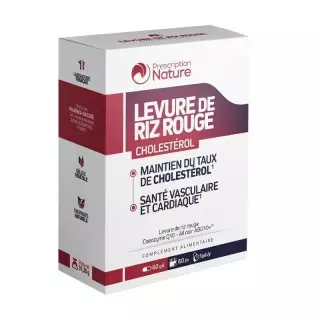 Levure de riz rouge Pharma Nature - Cholestérolémie - 60 gélules