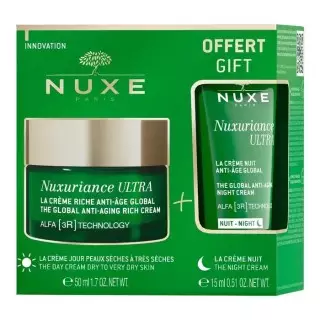 Nuxe Crème Jour + Crème Nuit 15ml offerte Nuxuriance Ultra