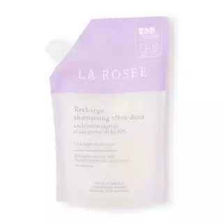 Shampoing ultra doux kératine végétale & graines de lin Bio La Rosée - Recharge 400ml