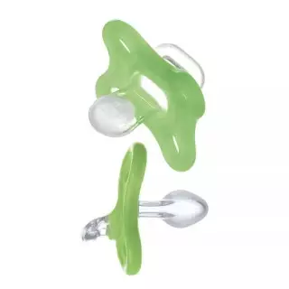 Sucettes naissance en silicone 0+m verte MAM Comfort - 1 unité