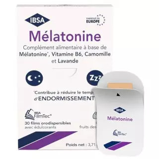 Mélatonine 1mg FilmTec Ibsa Pharma - Endormissement - 30 films orodispersibles