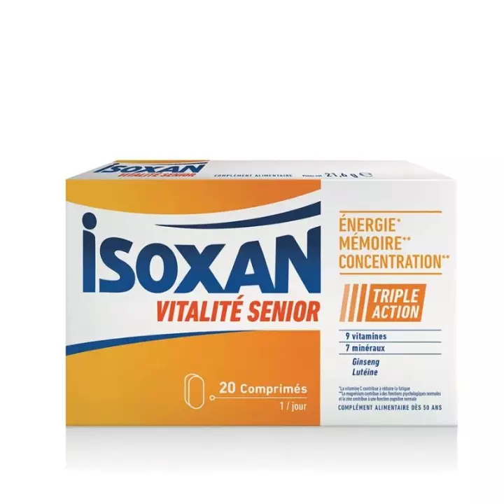 Vitalité Senior Isoxan - Vitamines et minéraux - 20 comprimés