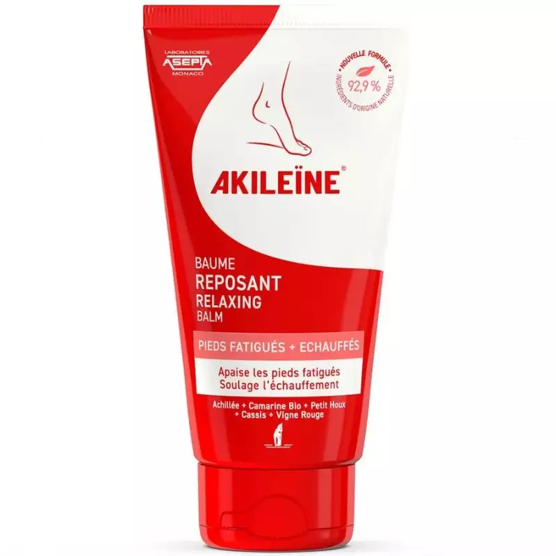 Baume reposant Akileïne - Pieds fatigués, gonflés et irrités - 75ml