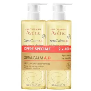 Huile lavante relipidante XeraCalm AD Avène - Eczéma atopique - 2 x 400ml