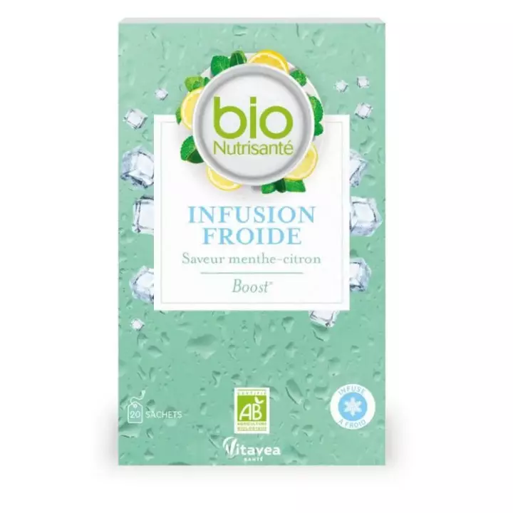 Infusion froide boost Bio Saveur Menthe Citron Nutrisanté - 20 sachets