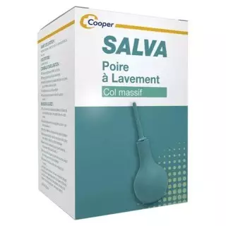 Poire à lavement rectal col massif Salva Cooper - Constipation - 320ml