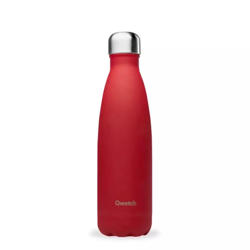 Bouteille isotherme rouge Originals Granite Qwetch - 500ml