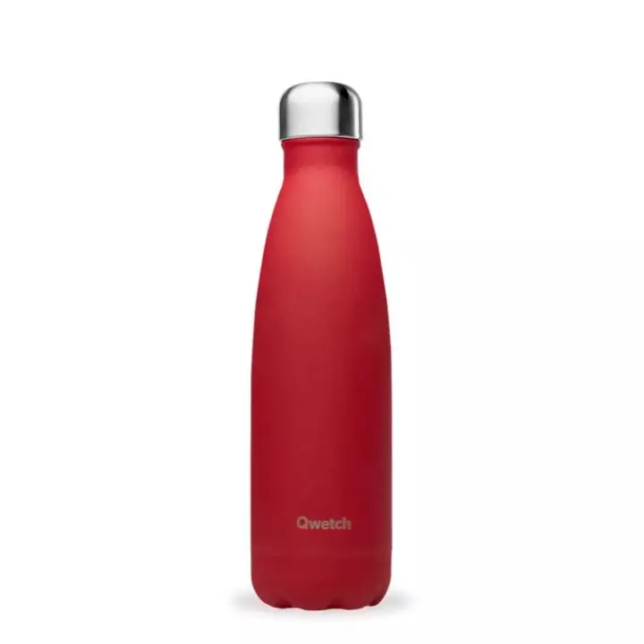 Bouteille isotherme rouge Originals Granite Qwetch - 500ml