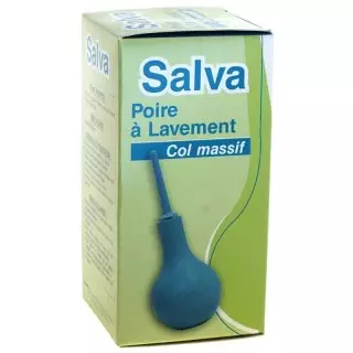 Poire à lavement rectal col massif Salva Cooper - Constipation - 190ml