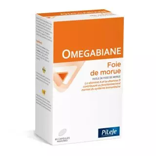 Pileje Omegabiane foie de morue - 80 gélules