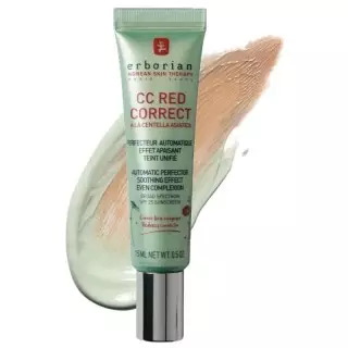 CC Red Correct à la centella Asiatica Erborian - Anti-rougeurs - 15ml