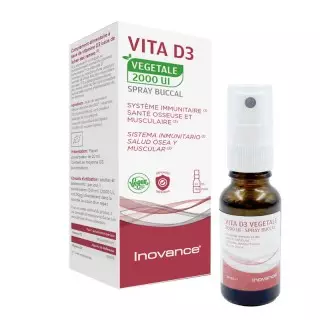 Vita D3 2000 UI végétale Inovance - Système immunitaire & articulations - 20ml