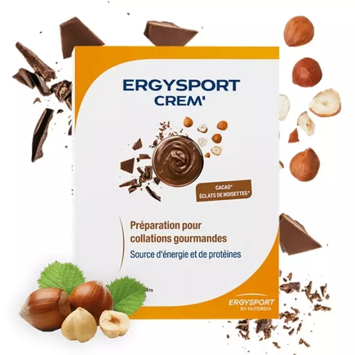 Crem' Chocolat Noisette Nutergia Ergysport - 6 sachets