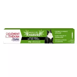 Huile de chanvre en pâte orale pour chat Clément Thékan - 30g