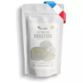 Peptides de Kératine cheveux goût citron Valebio - 120g