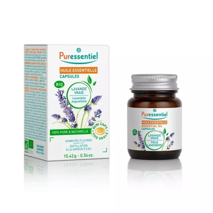 Huile essentielle Lavande Vraie Bio Puressentiel - 60 capsules