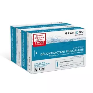 Décontractant musculaire de Granions - 2 x 30 ampoules