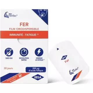 Fer 200µg FilmTec Ibsa Pharma - Immunité - 30 films orodispersibles