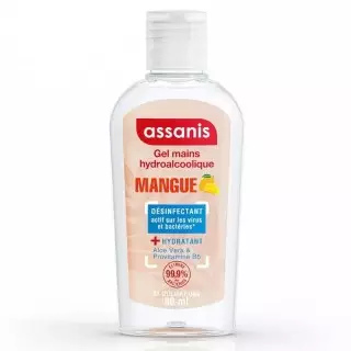 Gel hydroalcoolique mains sans rinçage Mangue Assanis - 80ml