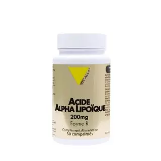 Acide Alpha-lipoïque 200mg Vit'all+ - Forme et Vitalité - 30 comprimés