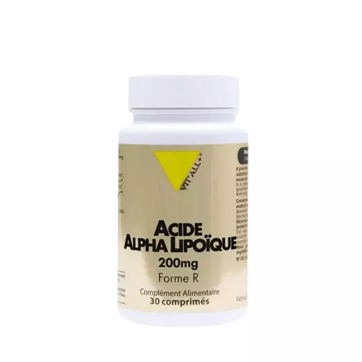 Acide Alpha-lipoïque 200mg Vit'all+ - Forme et Vitalité - 30 comprimés