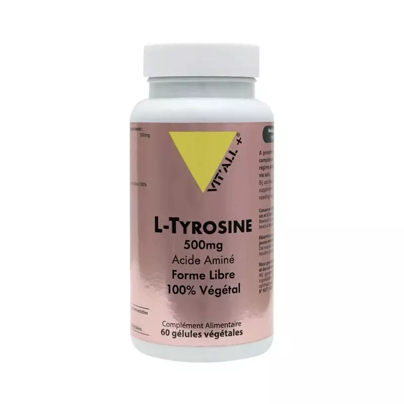 L-Tyrosine 500mg Vit'all+ - Acide aminé - 60 gélules