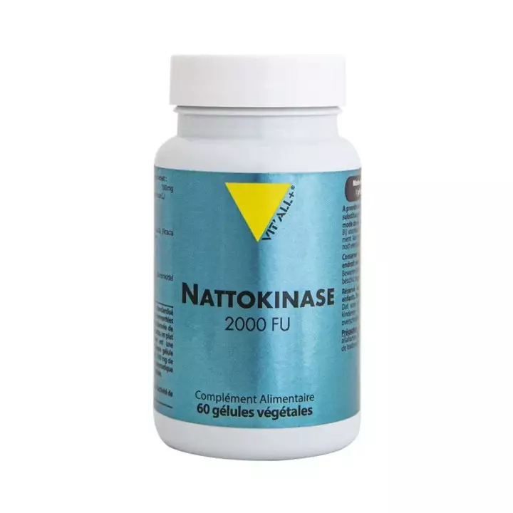 Nattokinase 2000 FU Vit'all+ - Santé cardiovasculaire - 60 gélules