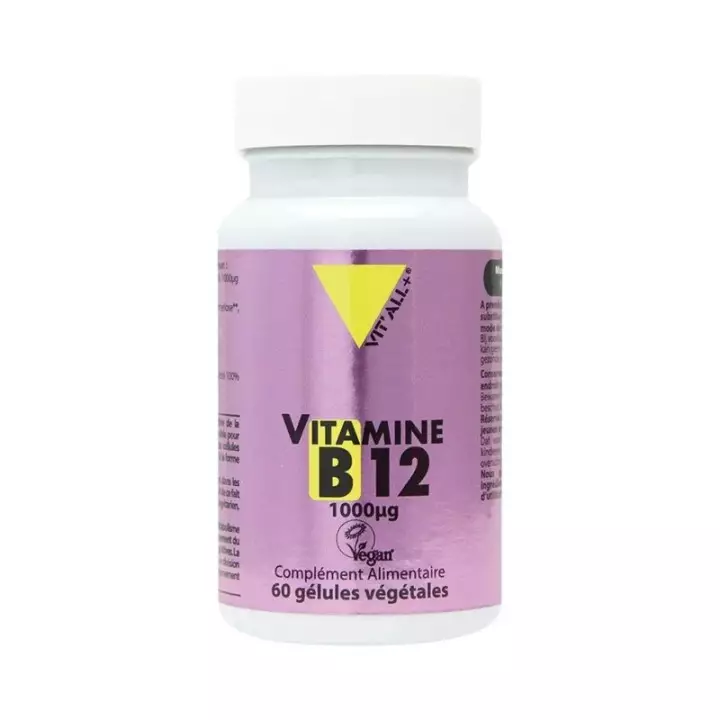 Vitamine B12 forme active 1000μg Vegan Vit'all+ - 60 gélules