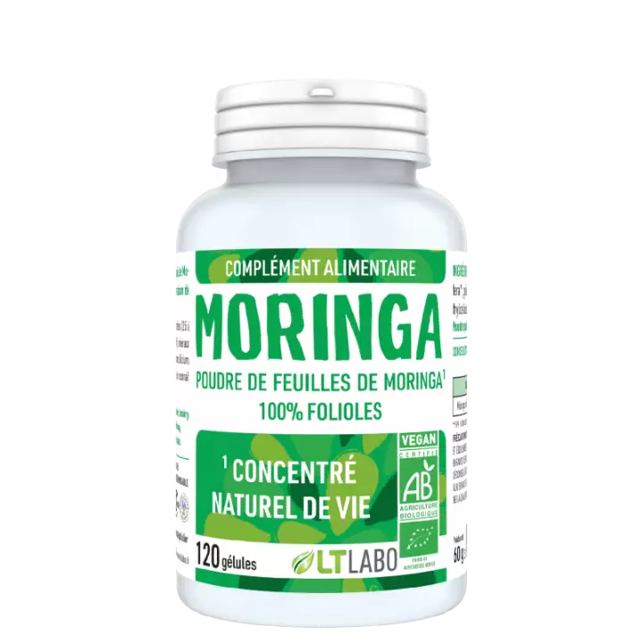 Moringa pure Bio LT Labo - Concentré naturel de vie - 120 gélules