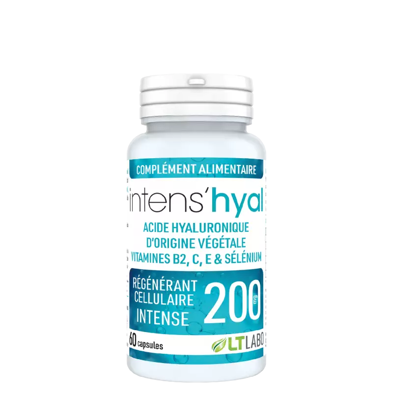 Intens’hyal 200mg LT Labo - Régénérant cellulaire intense - 60 capsules