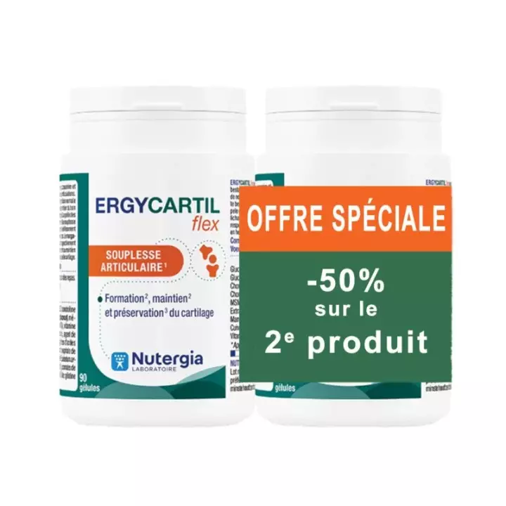 Ergycartil Flex Nutergia - Souplesse articulaire - 2 x 90 gélules