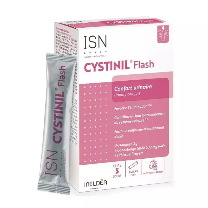 Cystinil Flash Ineldea - Confort urinaire et élimination - 10 sticks