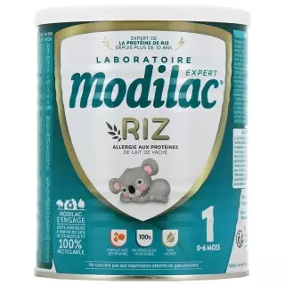 Lait infantile en poudre 1ᵉʳ âge Expert Riz Modilac - 0 à 6 mois - 400g