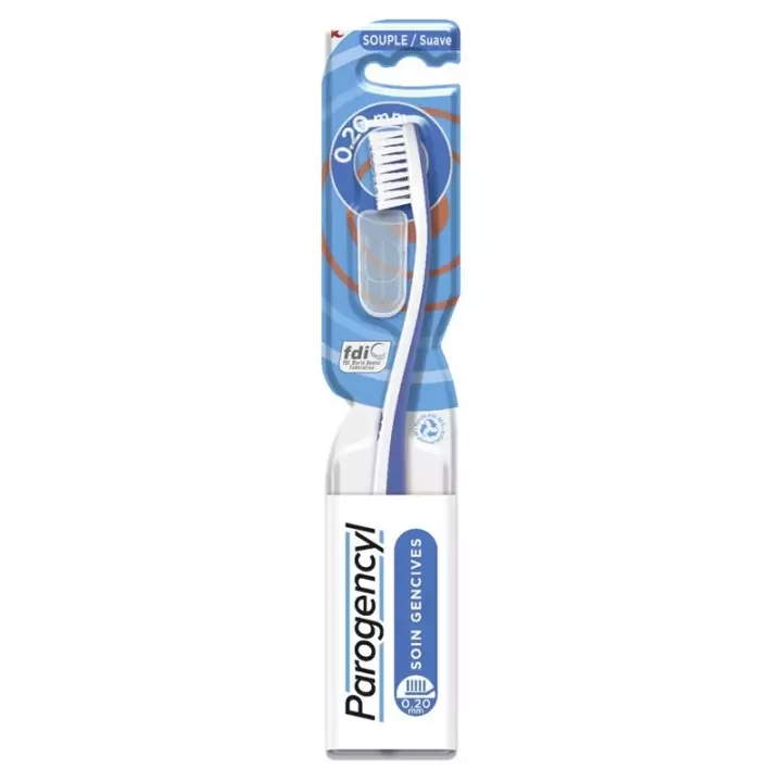 Brosse à dents souple 0,20mm soin gencives Parogencyl