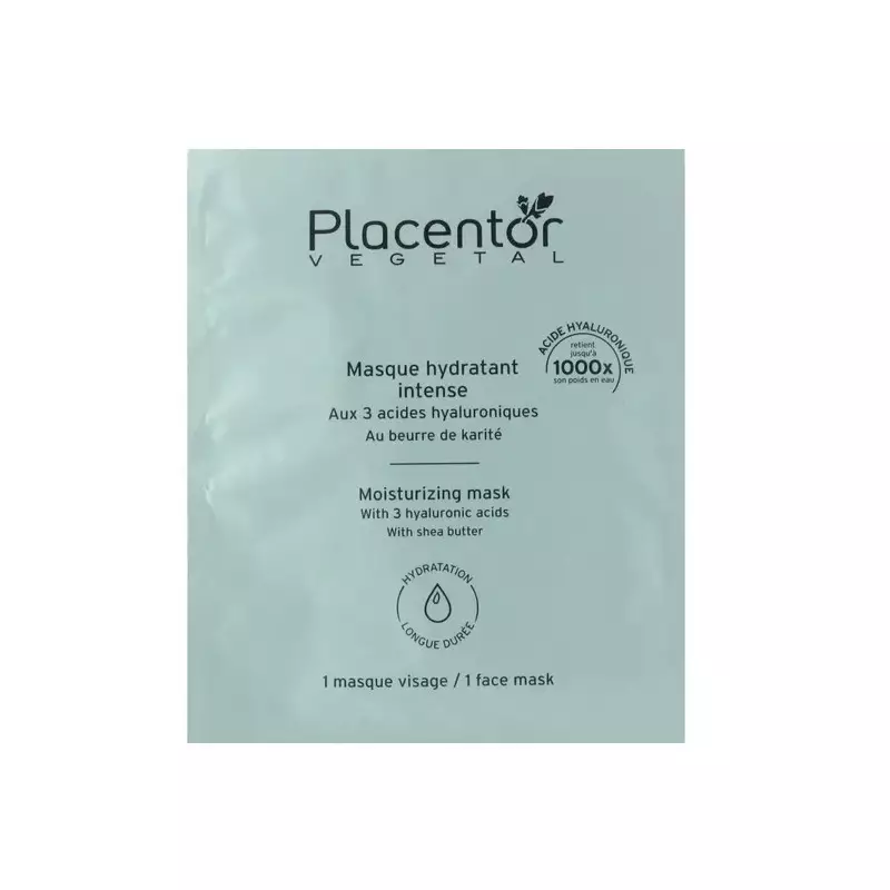 Masque hydratant intense Placentor Végétal - 1 masque