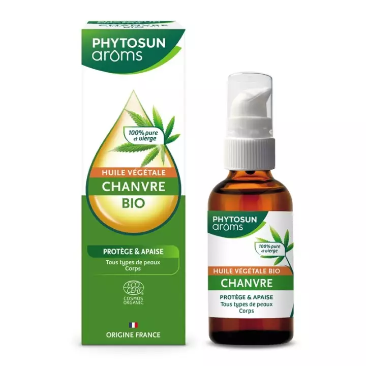 Huile végétale de Chanvre Bio Phytosun Arôms - Huile de beauté - 50ml