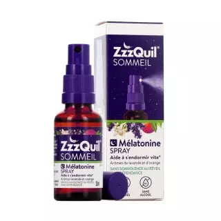 Spray mélatonine ZzzQuil Sommeil de Merck - Endormissement - 30ml