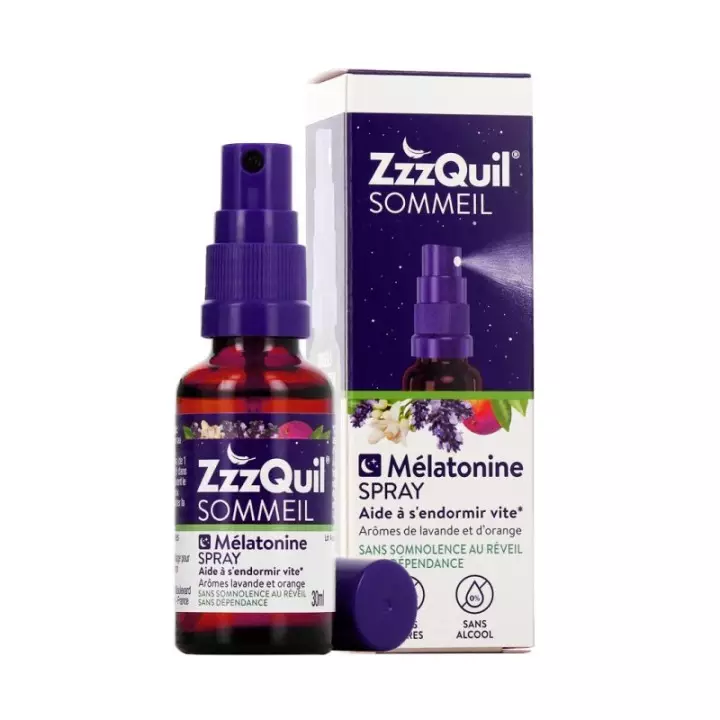 Spray mélatonine ZzzQuil Sommeil de Merck - Endormissement - 30ml