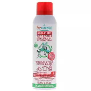 Spray répulsif vêtements & tissus Anti-Pique Puressentiel - 150ml