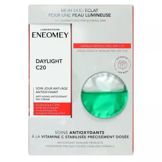 Soin jour anti-âge Daylight C20 30ml + Masque Peel Off C10 5ml Offert Eneomey