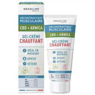 Gel-crème confort chauffant Décontractant Musculaire Granions - 75ml