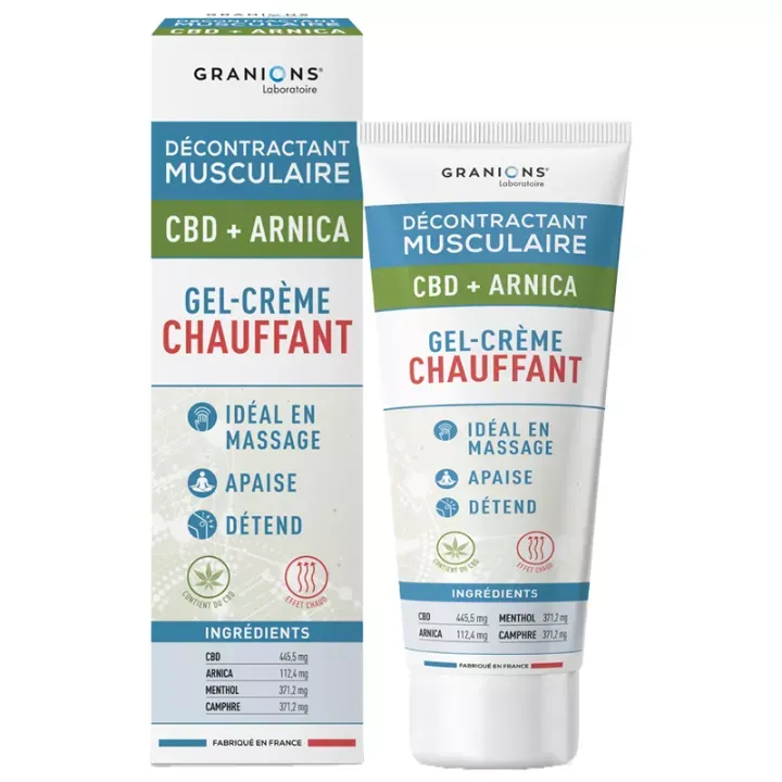 Gel-crème confort chauffant Décontractant Musculaire Granions - 75ml