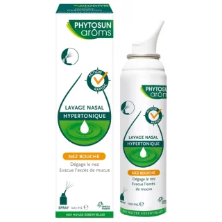 Spray lavage nasal hypertonique nez bouché Phytosun Arôms - 100ml