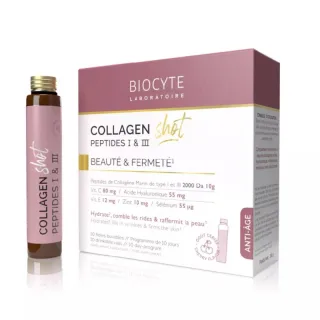 Collagen Shot Biocyte - Beauté et fermeté de la peau - 10 fioles