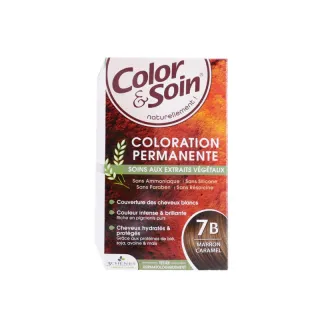 Coloration marron caramel 7B Color & Soin Les 3 Chênes