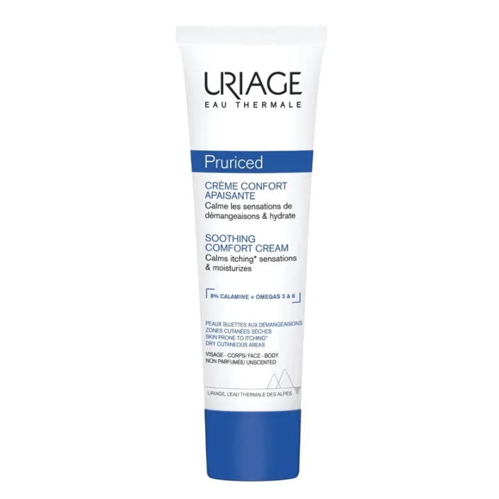 Crème confort apaisante visage & corps Pruriced Uriage - Peaux sèches et irritées - 100ml