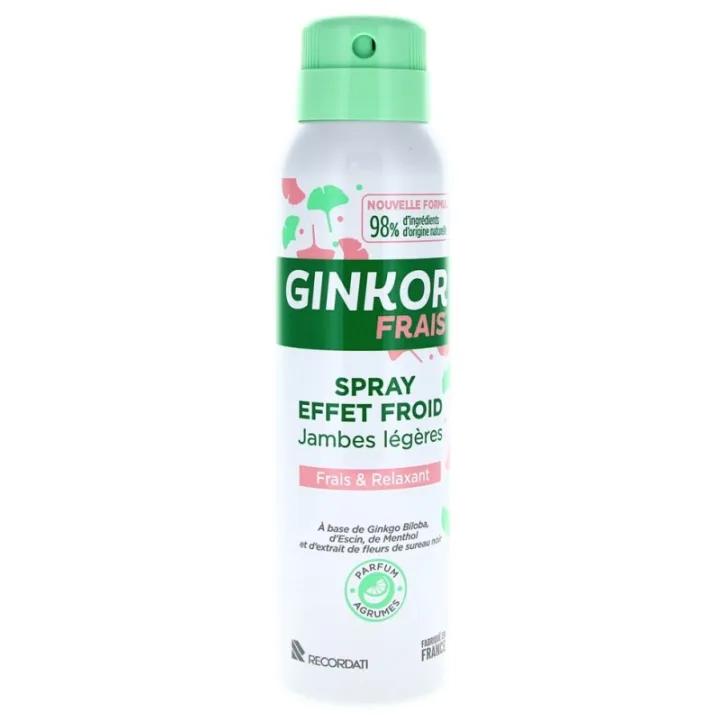 Spray effet froid jambes légères Ginkor Frais Bouchara - 125ml