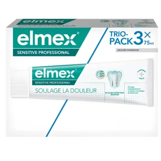 Dentifrice dents sensibles Sensitive Elmex - 3 x 75ml
